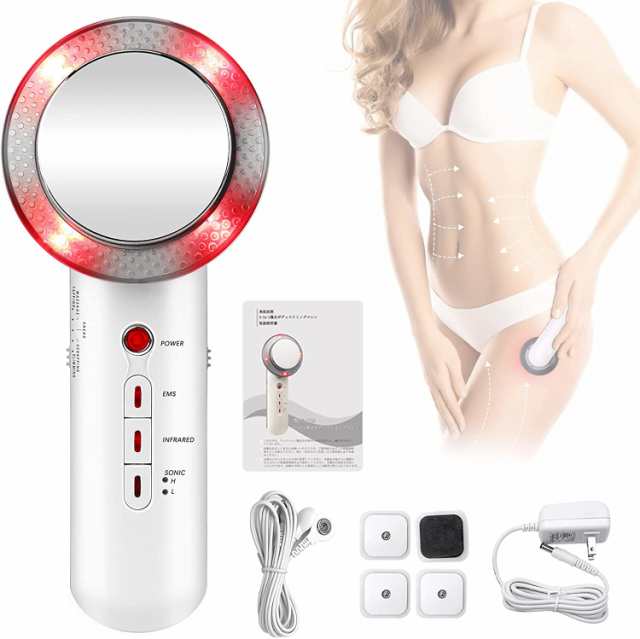 キャビテーション 家庭用1台3役 5種モード 微電流刺激 ボディケア 音波振動機能の通販は 5,094円