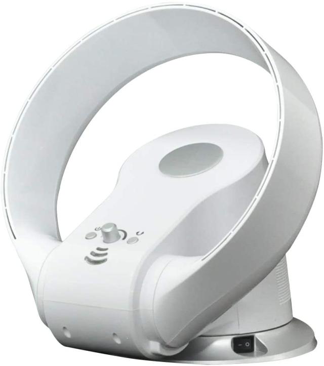 羽根なし サーキュレーター 扇風機 壁掛け 首振り 風量調節 タイマー リモコン付き 羽根無し 羽無し 卓上