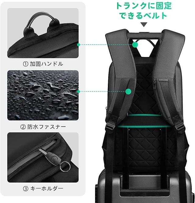 リュックサック 薄型 超軽量バックパック 15.6インチパソコン対応 PC