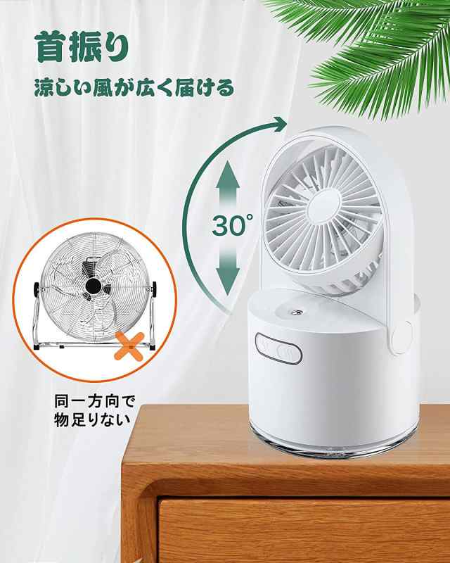 冷風機 扇風機 卓上扇風機 スポットクーラー 冷風扇 加湿器 アロマ