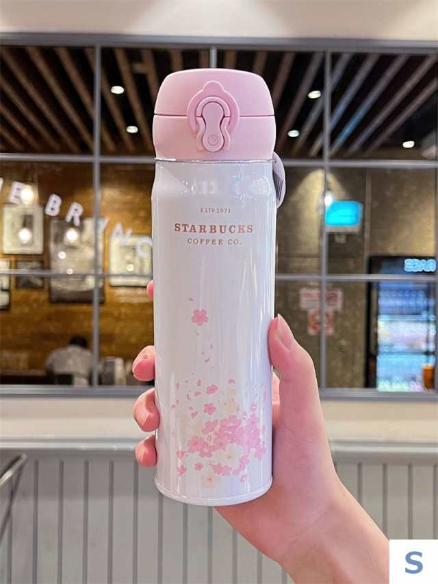 スターバックス starbucks 水筒 魔法瓶 ステンレスボトル 桜 水筒