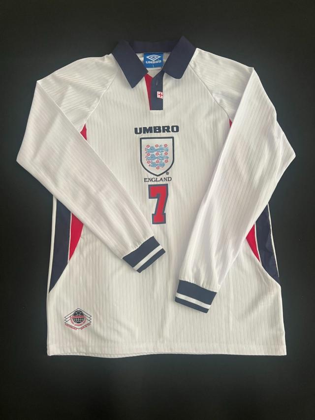 ベッカム 1998年イングランド代表ユニフォーム シャツ um44