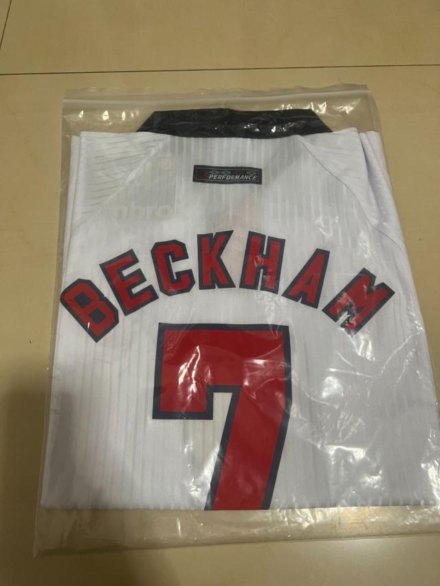 ベッカム 1998年イングランド代表ユニフォーム シャツ um44