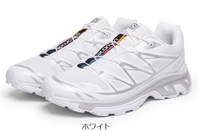 美品　サロモン　トレイルランニングシューズ　XT-6　軽量　メッシュ　ホワイト SALOMON (サロモン) 軽量 耐摩耗 TPU×メッシュアッパー ローカット