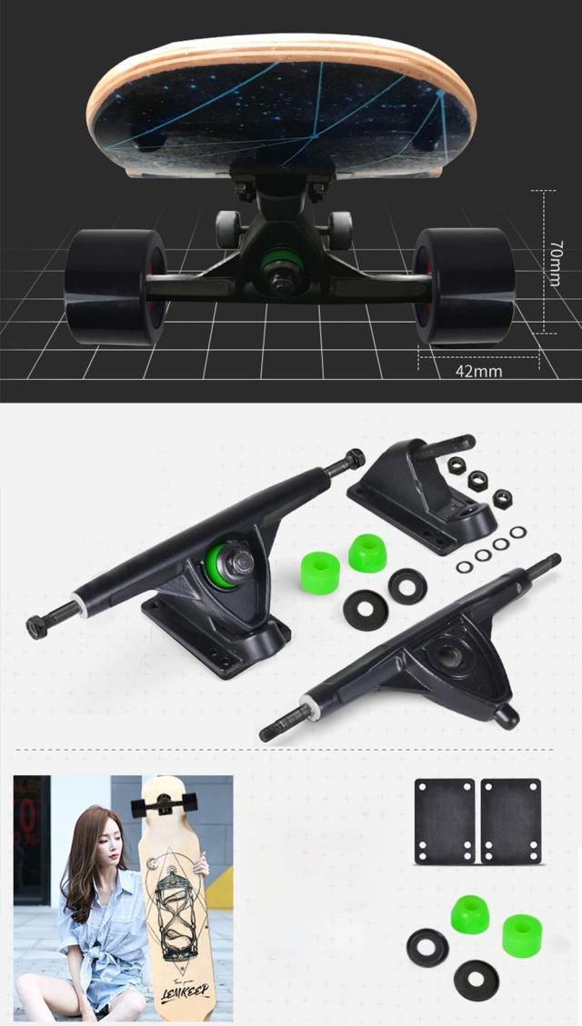 ロングスケートボード ロングボード 完成品 スケボー コンプリート ロンスケ パーク ストリート 大人 ジュニア 子供 スポーツ lmp401_2