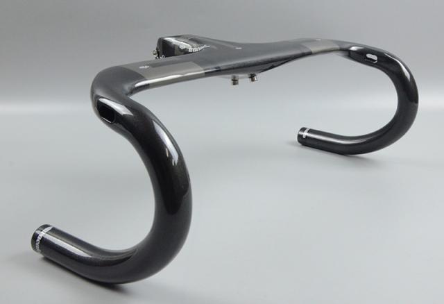 wacakoハンドル ドロップハンドル エアロ自転車カーボンハンドル ロードバイクハンドル　ステム一体式 wb022_5