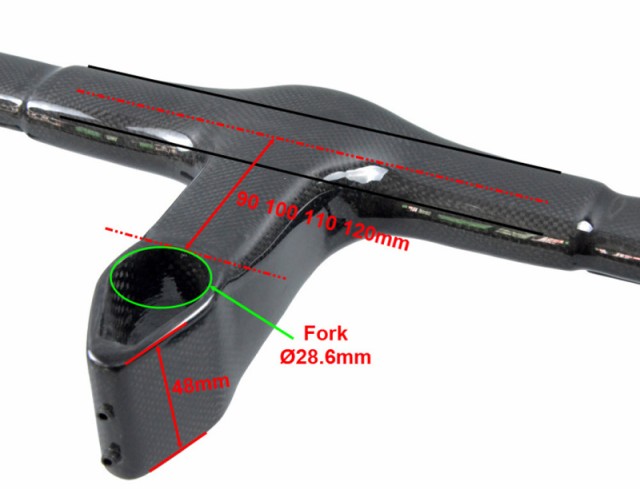 wacakoドロップハンドル 1Kカーボンハンドル ロードバイクハンドル