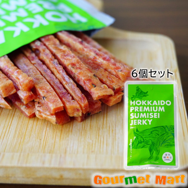北海道産ポークジャーキー 6袋セット  澄川精肉店 ゆうパケット限定 送料込 ポイント消化 お試しの通販は 6,180円