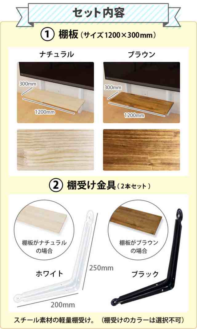 賃貸でもOK！テレビ壁掛け金具・DIAWALL・ディアウォール・2ｘ4材セット【ウッディ】専用棚板120×30cm [WDY-R12]の通販はau  PAY マーケット - テレビ壁掛け金具エース・オブ・パーツ