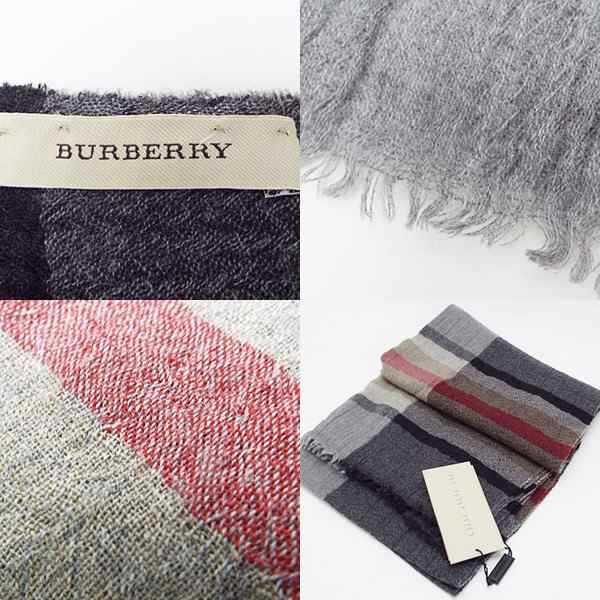 バーバリー バーバリー 大判ストール マフラー 未使用 180×50 グレー 中古 Sランク BURBERRY BLUE LABEL レディース 女性  妻 彼女 嫁の通販はau PAY マーケット - ブランドールミルキー | au PAY マーケット－通販サイト