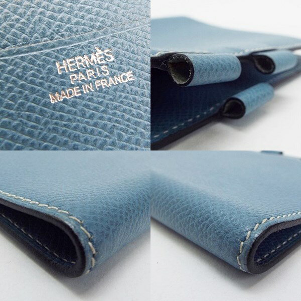 エルメス 手帳カバー アジェンダ ブルー □I刻印 （2005年）中古