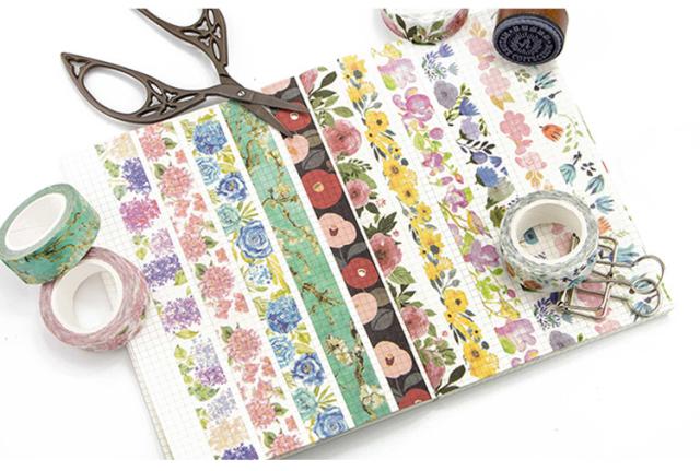 お花マスキングテープ ピンク 可愛い ツバキ 桜 フラワー ステッカー シール メッセージカード ラッピング プレゼント メール便送料無料 の通販はau Pay マーケット ファンシーアクセのhumming F