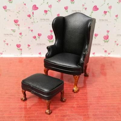 皮革風 ハイバックチェア ドールハウス ミニチュア ミニチュア