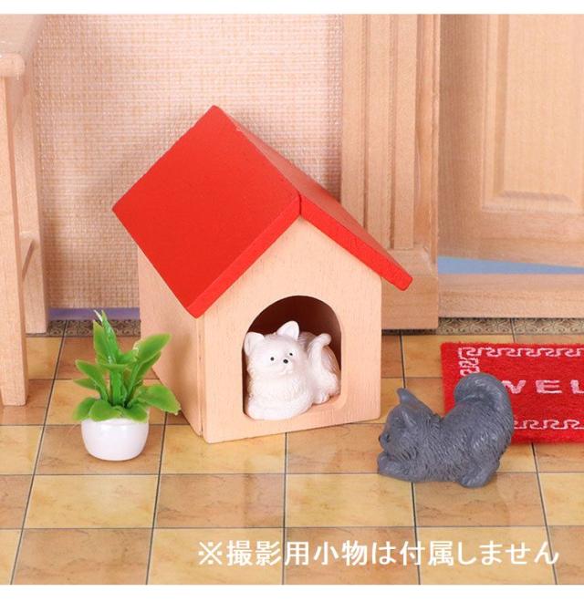 ミニチュア 雑貨 猫 ネコ 小屋 3点セット ねこ 植木 ペット 庭 ドール