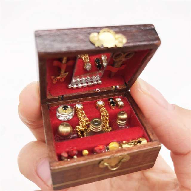 ミニチュア 雑貨 宝石箱 ジュエリーボックス 材料 和風 キット ミニチュア 雑貨 宝石箱 ジュエリーボックス 材料 和風 キット