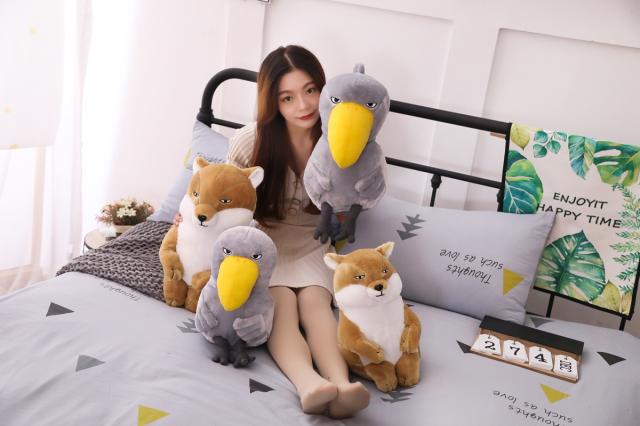 テディベア グレー キツネ 狐 ぬいぐるみ 玩具 レトロ ミニチュア