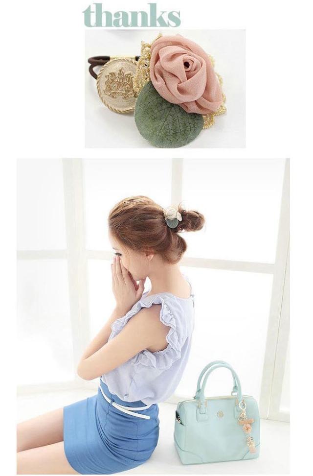 ローズヘアゴム ヘアゴム ヘアアクセ ローズ 花 バラ 薔薇 レディース