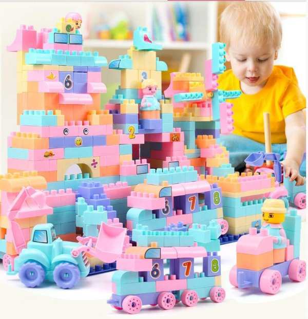 子供 知育玩具 おもちゃ 幼児 女の子 290ピース 大きいブロック 積み木 ケース付き おしゃれの通販はau Pay マーケット Comomo 1 S