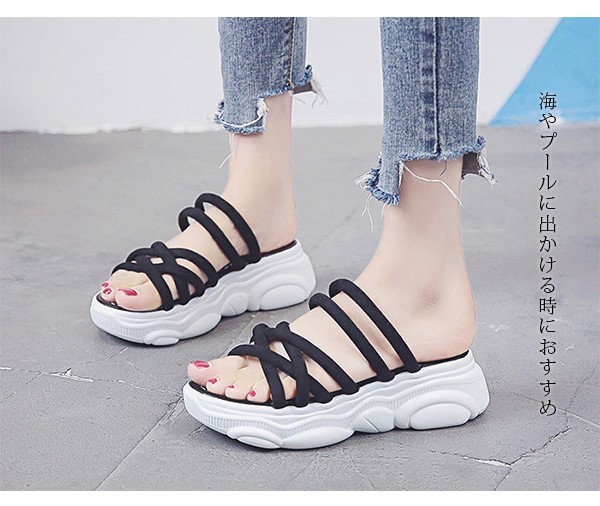 厚底サンダル レディース スニーカーサンダル スポーツサンダル 春夏 美脚 夏ビーサン シューズ おしゃれ 可愛い 履きやすい 疲れないの通販はau Pay マーケット ビッグアローズ