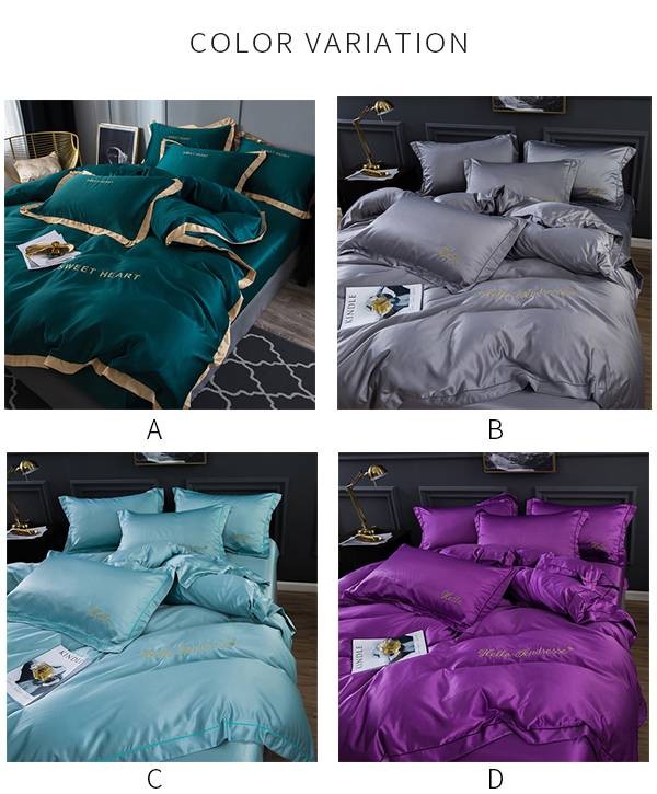 布団カバー 4点セット シングルサイズ ダブルサイズ 刺繍 掛け布団カバー 敷き布団カバー 枕カバー2点 涼しい 氷の糸 爽やか 冷感 の通販はau Pay マーケット Comomo 1 S