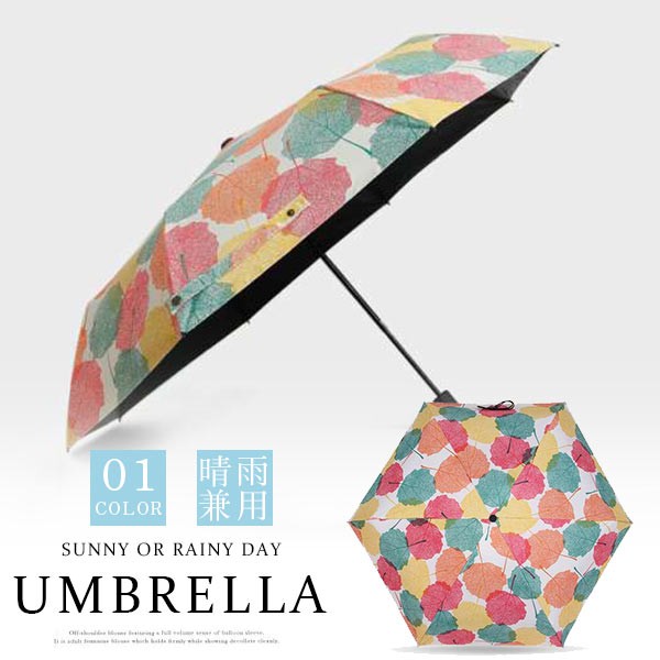 送料無料 折りたたみ傘 レディース 晴雨兼用 日傘 Uvカット 軽量 ボタニカル柄 おしゃれ 大きい 手開きの通販はau Pay マーケット Comomo 1 S