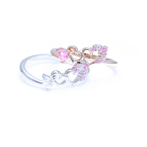 選べるサイズとカラー ブリリアントハートリング ペアリング かわいい おしゃれ 指輪 リング 小さい ジルコニア シルバーリング Hearの通販はau Pay マーケット 19juukuジューク