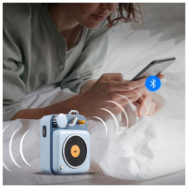 Bluetooth スピーカー おしゃれ 通販 レトロ 可愛い かわいい ワイヤレススピーカー ブルートゥース bluetoothスピーカー ポータブルスピーカー 小さい ミニ コンパクト 軽量 軽い MUZEN Button ミューゼン ボタン インテリア 旅行 旅先 スマホ対応スピーカー_14