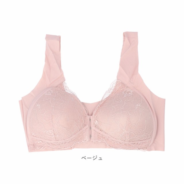 ブラ ノンワイヤ 前開き レース 通販 レディース ブラジャー 前