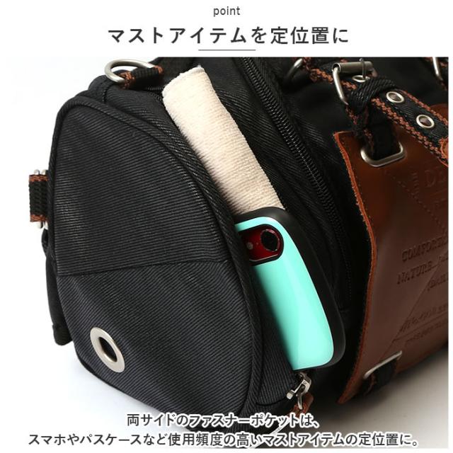 DEVICE バッグ AHH17089 通販 ボディバッグ ボディバック ボディーバッグ ヒップバッグ ショルダーバッグ リュック ブランド デバイス WORK 4way ヒップバッグ かっこいい ドラムバッグ ボストンバッグ 通学 通勤 自転車 メンズバッグ_6