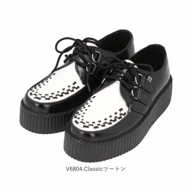 TUK ラバーソール 通販 T.U.K ティーユーケー Viva Mondo Creeper 厚底靴 厚底シューズ レースアップシューズ 厚底 革靴 革 靴 シューズ 