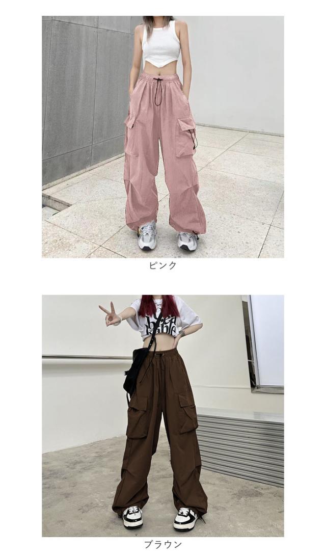 カーゴパンツ レディース ゆったり 通販 ワイドパンツ 長ズボン