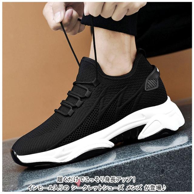 HOKA ブラック 27.5cm 種類1：ブラック/25cm メンズ シークレットシューズ スリッポン