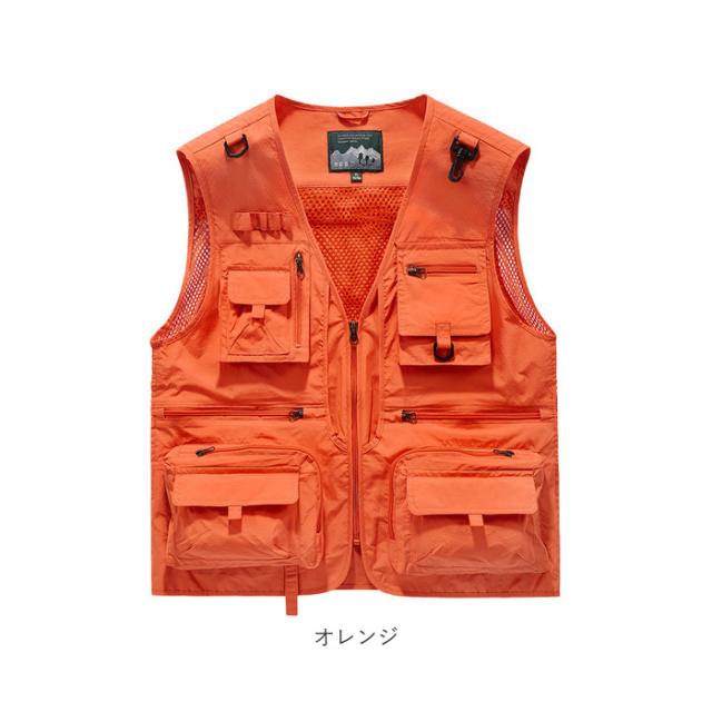 フィッシングベスト 登山 釣り ベスト 通販 ジレ チョッキ 羽織 羽織り 