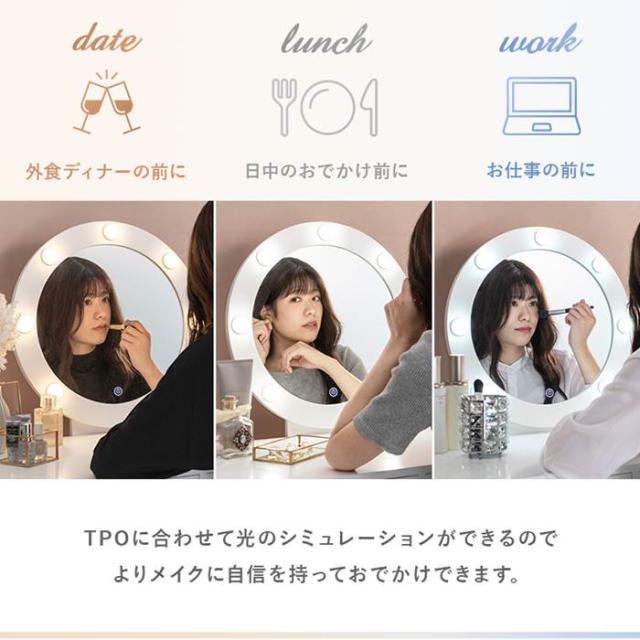 ゆみ様購入予定ドレッサー① 女優ミラー ドレッサー 通販 MD-6576WH 一面鏡ドレッサー ミラー