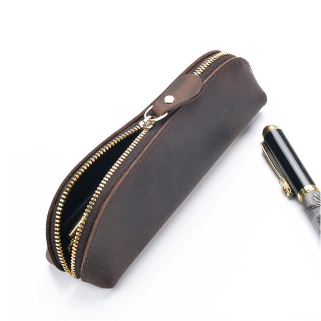 ペンケース 筆箱 本革 通販 ふでばこ ペンポーチ ペン入れ 革 牛革 大