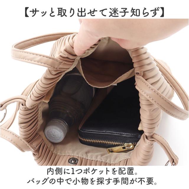 legato largo トートバッグ 通販 レガートラルゴ LG-A0202 トートバック トート 巾着 合皮 バッグ レディース プリーツバッグ 小さめ 肩掛け 軽量 軽い シンプル おしゃれ きれいめ 大人かわいい 大人可愛い オシャレ レディースバッグの通販は