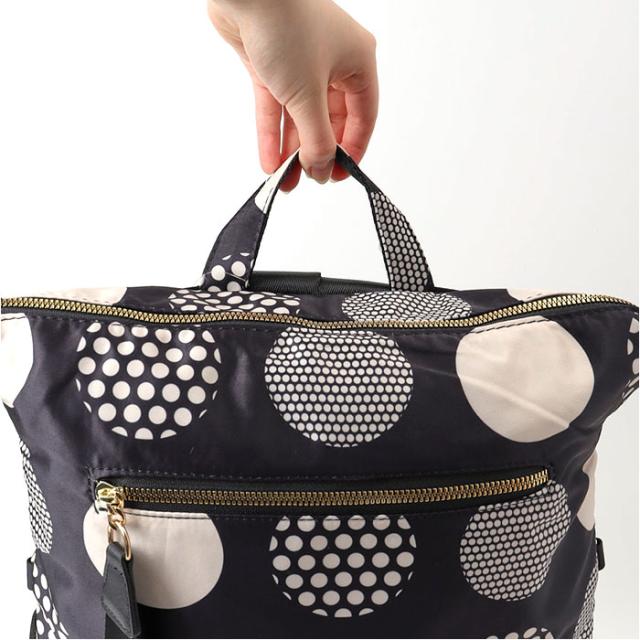 Lyre バッグ リュック ライル 83074 通販 リュックサック 2way ショルダーバッグ 斜めがけバッグ バックパック デイパック レディース 大容量 A4 大人 女子 ナイロン 軽量 軽い 通勤 仕事 おしゃれ かわいい リタちゃん レディースバッグ_11
