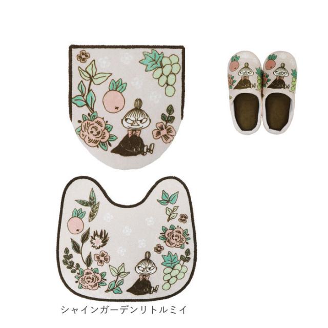 ムーミン トイレ グッズ 通販 トイレカバー セット 北欧 3点セット トイレマット トイレ蓋カバー ふたカバー O型 U型 洗浄暖房型 スリッパ おしゃれ かわいい キャラクター MOOMIN 花柄 お花 トイレタリーセット トイレファブリック トイレ用品_15