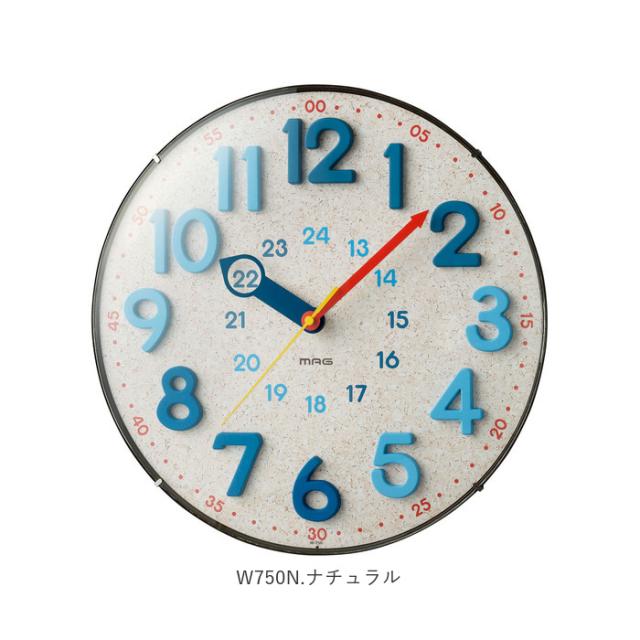 壁掛け時計　24時間 minimal wall clock 220 _ plain / stainless 壁掛け時計 220