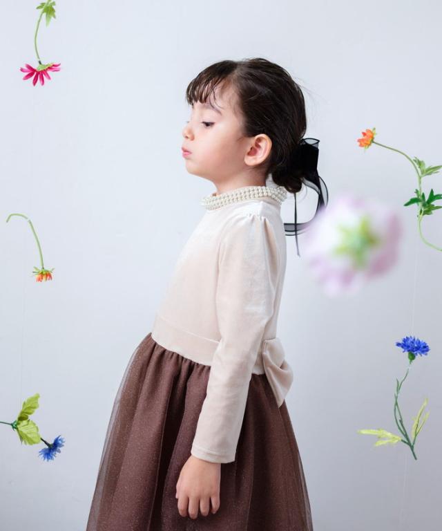 Rora ワンピース 通販 セリーナ ドッキングワンピース 子供服 ワンピ 長袖 フォーマルワンピース パール リボン 女の子 キッズ 子供 こども 子ども 結婚式 パーティー 入園 卒園 入学 おしゃれ かわいい オシャレ 可愛い オールインワン 子ども服 キッズファッション_10