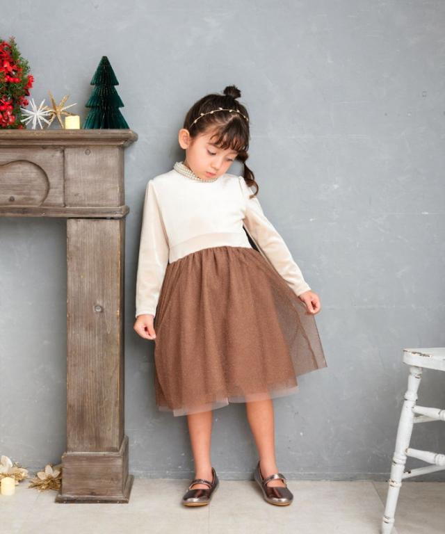 Rora ワンピース 通販 セリーナ ドッキングワンピース 子供服 ワンピ 長袖 フォーマルワンピース パール リボン 女の子 キッズ 子供 こども 子ども 結婚式 パーティー 入園 卒園 入学 おしゃれ かわいい オシャレ 可愛い オールインワン 子ども服 キッズファッション_2