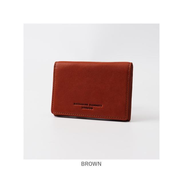 katharine hamnett london 名刺入れ 490-52301 通販 カードケース カード入れ 名刺ケース ICカード クレジットカードケース ビジネス 通勤 メンズ ブランド キャサリンハムネット シープスキン 羊革 男性 紳士 革小物_8