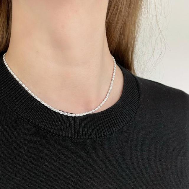 ネックレス シルバー925 チェーン 通販 フレンチロープチェーン シルバーネックレス チェーンネックレス メンズネックレス メンズジュエリー シンプル ベーシック STELLAN ステラン メンズ レディース アクセサリー プレゼント ギフト 贈り物_6
