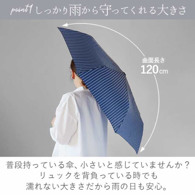 折りたたみ傘 メンズ 大きい 通販 おしゃれ 60cm 8本骨 紳士