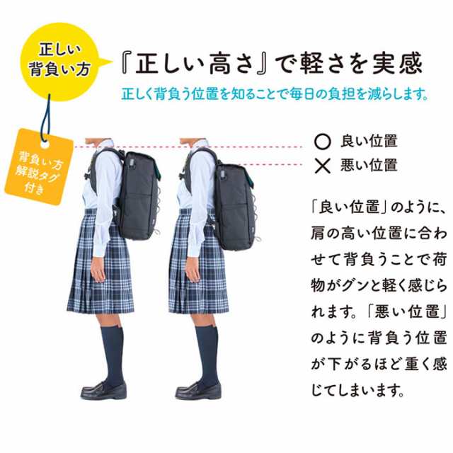 通学リュック 高校生 通販 スクールバッグ リュック 軽量 大容量