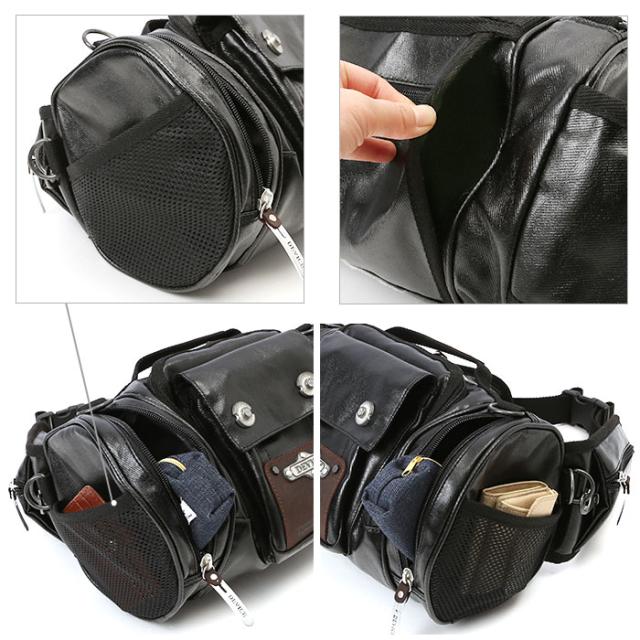 ヒップバッグ 通販 ウエストバッグ メンズ レディース 4way ドラム型