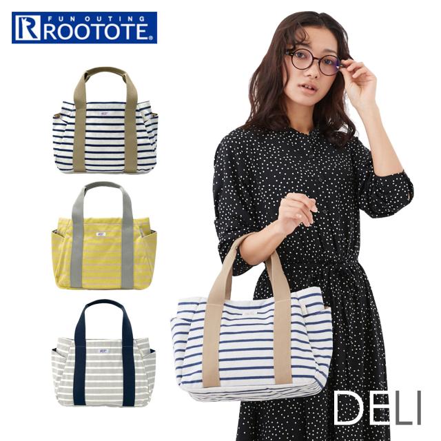 ルートート トートバッグ 3080 通販 ROOTOTE デリ DELI トートバック レディース トート バッグ バック 小さめ 天竺 コットン 軽量 軽い 自立 仕切り ボーダー おしゃれ シンプル 大人 かわいい NA.デリパルーティ.テンジクーC レディースバッグの通販は