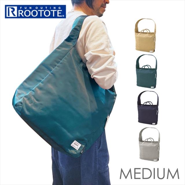 ルートート トートバッグ ROOTOTE 1277 通販 トートバック ナイロン レディース 肩掛け 大きめ 通勤 通学 A4 ファスナー付き 大人 かわいい おしゃれ 無地 シンプル MEDIUM ミディアム USUAL ユージュアル レディースバッグの通販は 5,280円