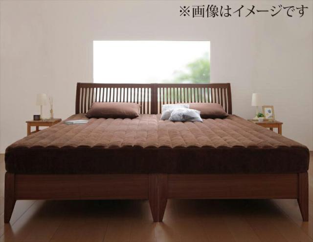 寝心地・カラー・タイプが選べる大きいサイズのパッド・シーツシリーズパッド一体型ボックスシーツマイクロファイバー中わたボリュームアップワイドキングの通販は 7,461円