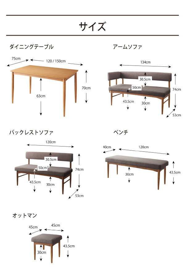 【テーブル幅:W120】ダイニングテーブル ダイニング リビングダイニングシリーズ ダイニングテーブル単品 W120